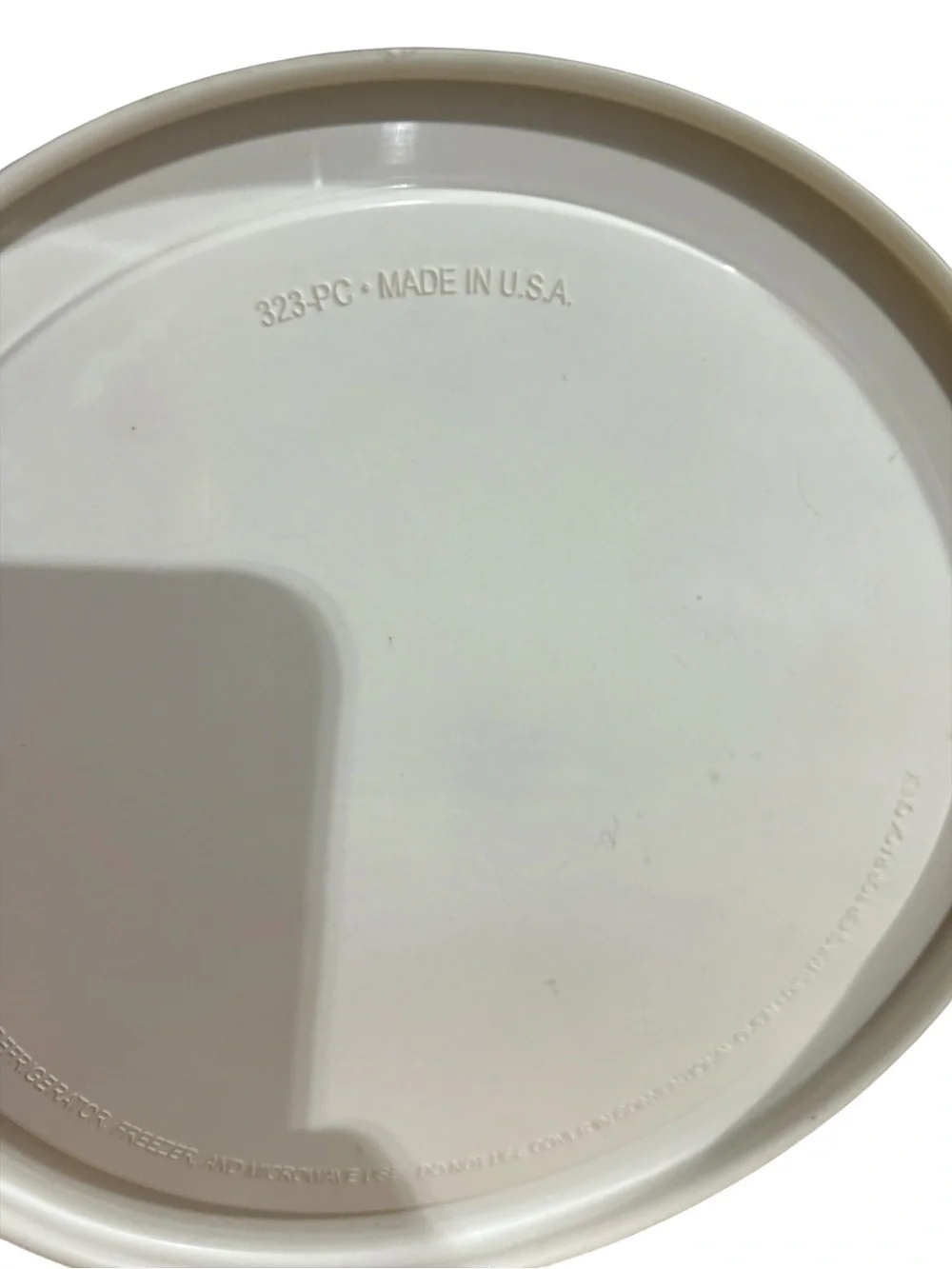 Corelle White 323-PC 1 Quart Replacement Storage Lid Fit 8.75